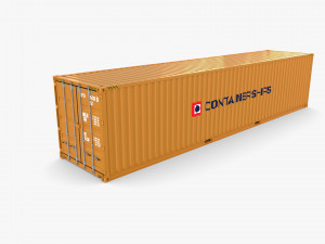 40ft shipping container containerships Model 3D