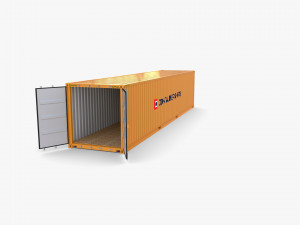 40ft shipping container containerships Model 3D