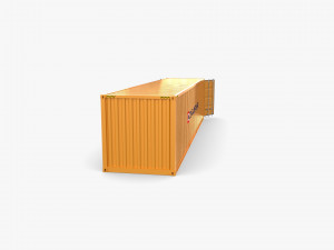 40ft shipping container containerships Model 3D