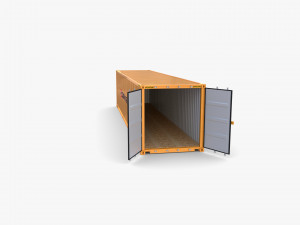 40ft shipping container containerships Model 3D
