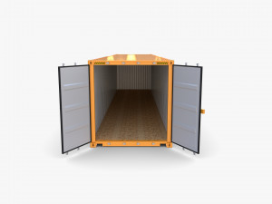 40ft shipping container containerships Model 3D