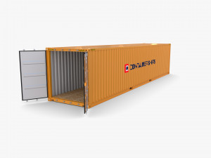 40ft shipping container containerships Model 3D