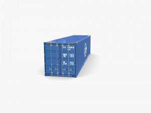 40ft shipping container containerships v1 3D 模型