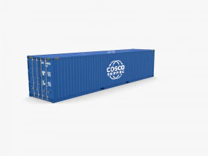 40ft shipping container containerships v1 3D Model