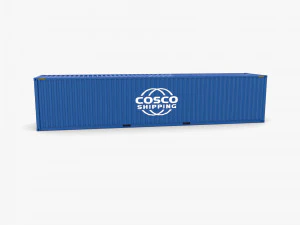 40ft shipping container containerships v1 3D Model