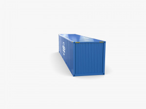 40ft shipping container containerships v1 3D 模型