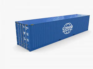 40ft shipping container containerships v1 3D Model