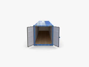 40ft shipping container containerships v1 3D 模型