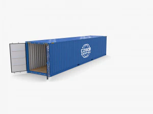 40ft shipping container containerships v1 3D Model