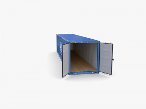 40ft shipping container containerships v1 3D 模型