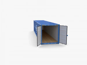 40ft shipping container containerships v1 3D Model