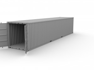 40ft shipping container containerships v1 3D 模型