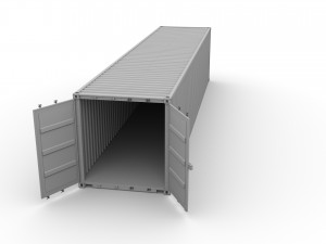 40ft shipping container containerships v1 3D 模型