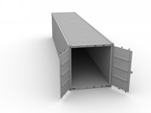 40ft shipping container containerships v1 3D 模型