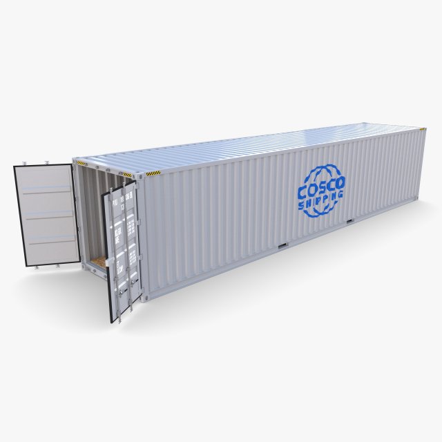 40ft shipping container containerships v2 Modèle 3D .c4d .max .obj .3ds .fbx .stl .blend 