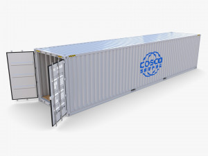 40ft shipping container containerships v2 3D Model