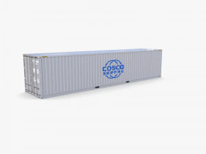 40ft shipping container containerships v2 3D Model