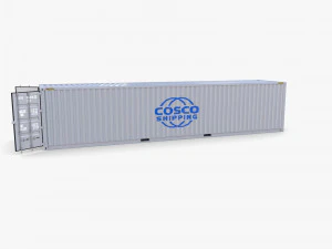 40ft shipping container containerships v2 3D Model