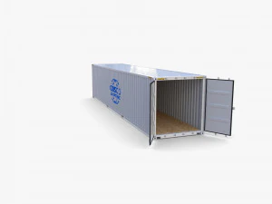 40ft shipping container containerships v2 3D Model