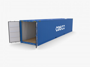 40ft shipping container cosco v1 3D Model