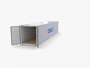 40ft shipping container cosco v2 3D Model