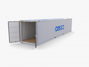 40ft shipping container cosco v2 3Dモデル