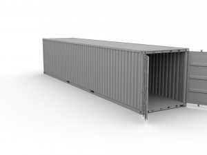 40ft shipping container cosco v2 3Dモデル