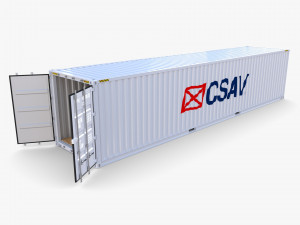 40ft shipping container csav v1 3D Model