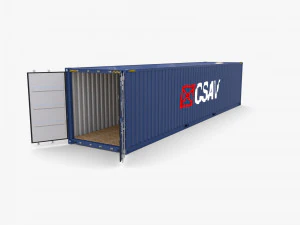 40ft shipping container csav v2 3D Model