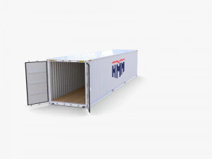40ft shipping container hmm v1 3D Model