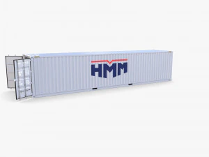 40ft shipping container hmm v1 3D Model
