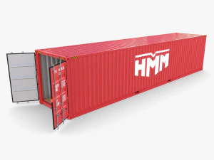 Container da 40 piedi hmm v2 Modello 3D