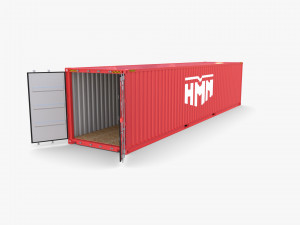 40ft shipping container hmm v2 3D Model
