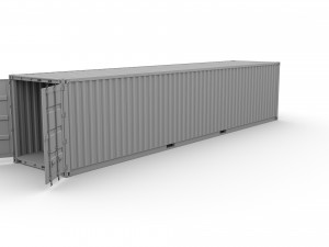 40ft shipping container hmm v2 3D Model