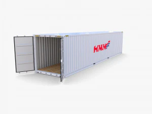 40ft shipping container hmm v3 3D Model