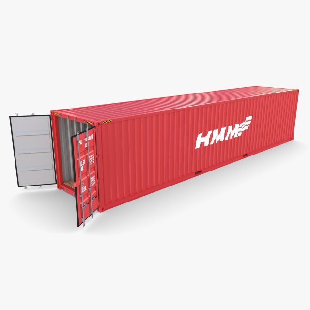 40ft shipping container hmm v4 3Dモデル .c4d .max .obj .3ds .fbx .stl .blend 