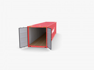 40ft shipping container hmm v4 3Dモデル