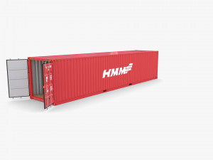 40ft shipping container hmm v4 3Dモデル