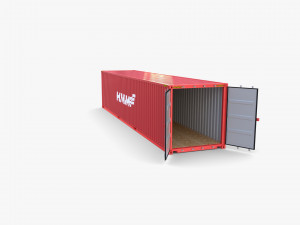 40ft shipping container hmm v4 3Dモデル