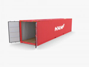 40ft shipping container hmm v4 3D Model
