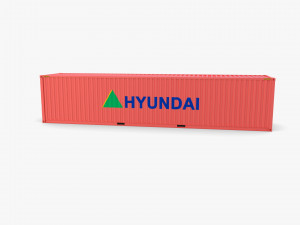 40ft shipping container hyundai 3D Modell