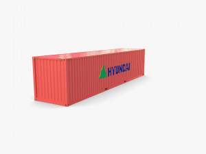 40ft shipping container hyundai 3D Modell