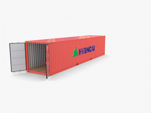 40ft shipping container hyundai 3D Modell