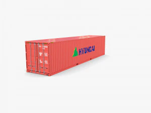 40ft shipping container hyundai 3D Model