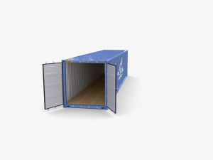 40ft shipping container nyk logistics v1 Modelo 3D