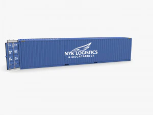 40ft shipping container nyk logistics v1 3D Model
