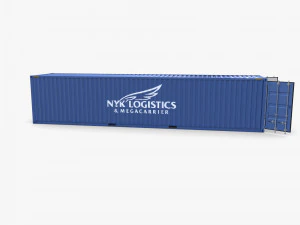 40ft shipping container nyk logistics v1 3D Model