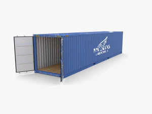 40ft shipping container nyk logistics v1 3D Model