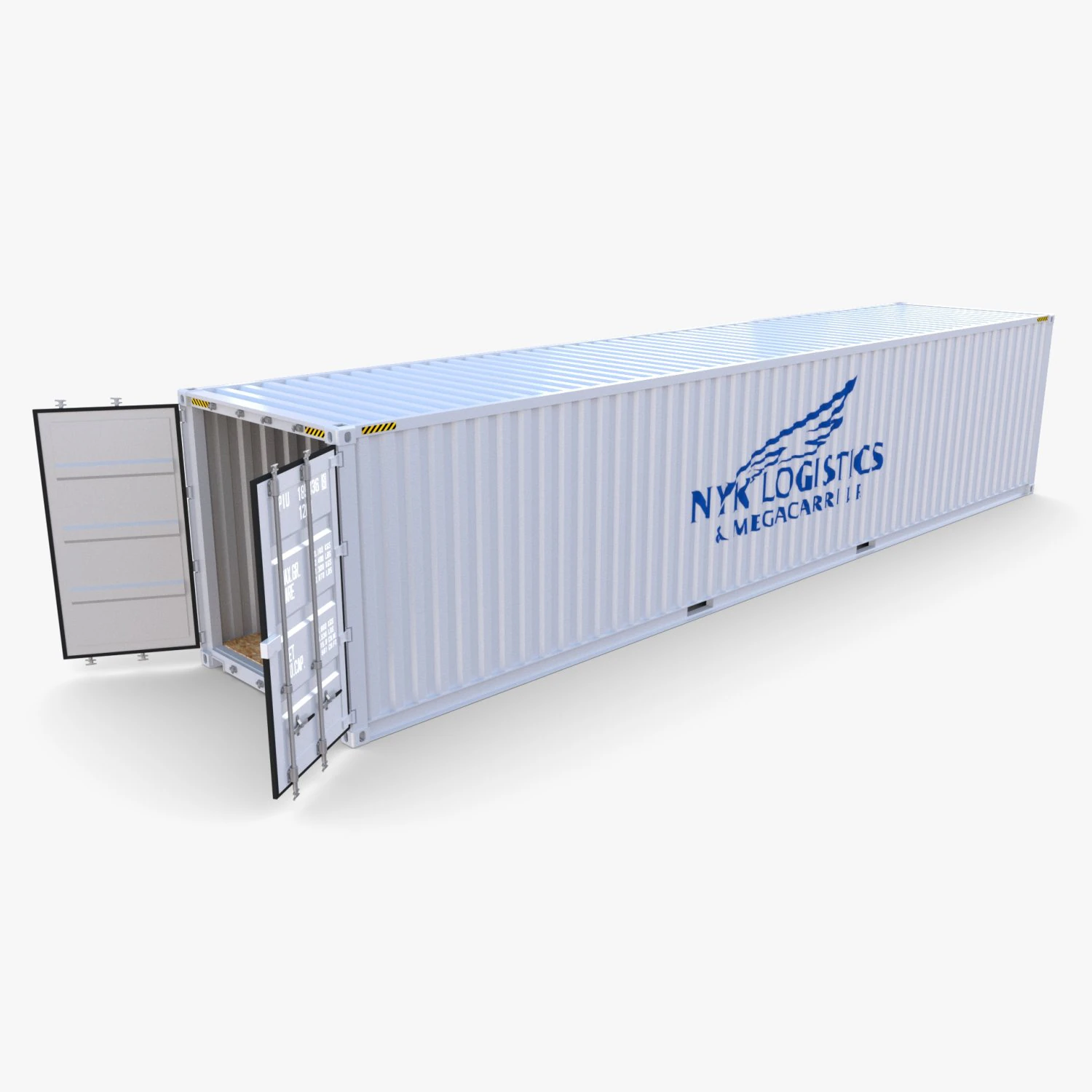 40ft shipping container nyk logistics v2 3D Model .c4d .max .obj .3ds .fbx .stl .blend 