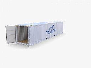 40ft shipping container nyk logistics v2 3D Model